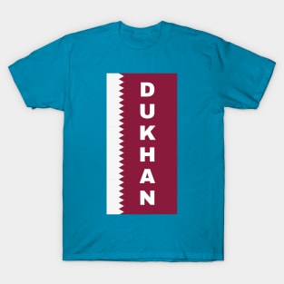 Dukhan City in Qatar Flag Vertical T-Shirt